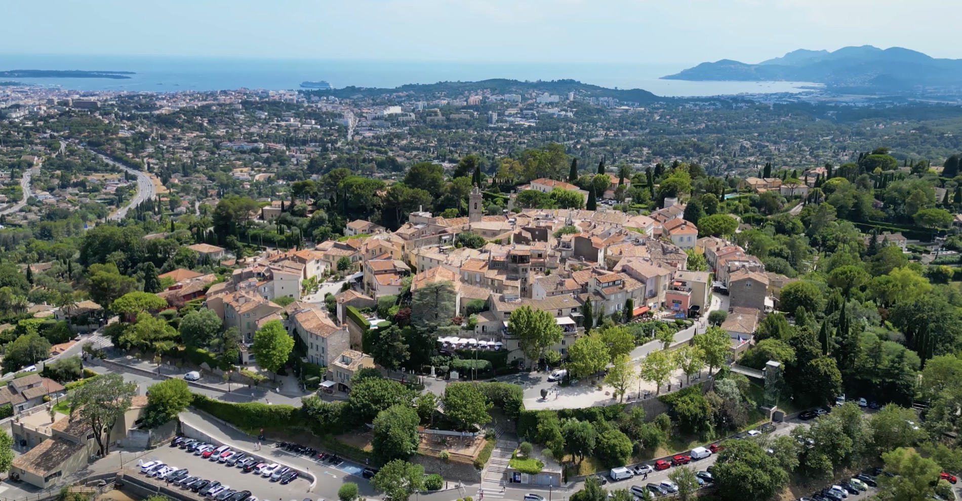Mougins, vue drone